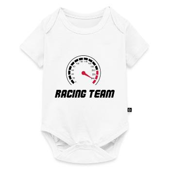 tacho racing team - Baby Premium Kurzarmbody - Weiß - Vorne
