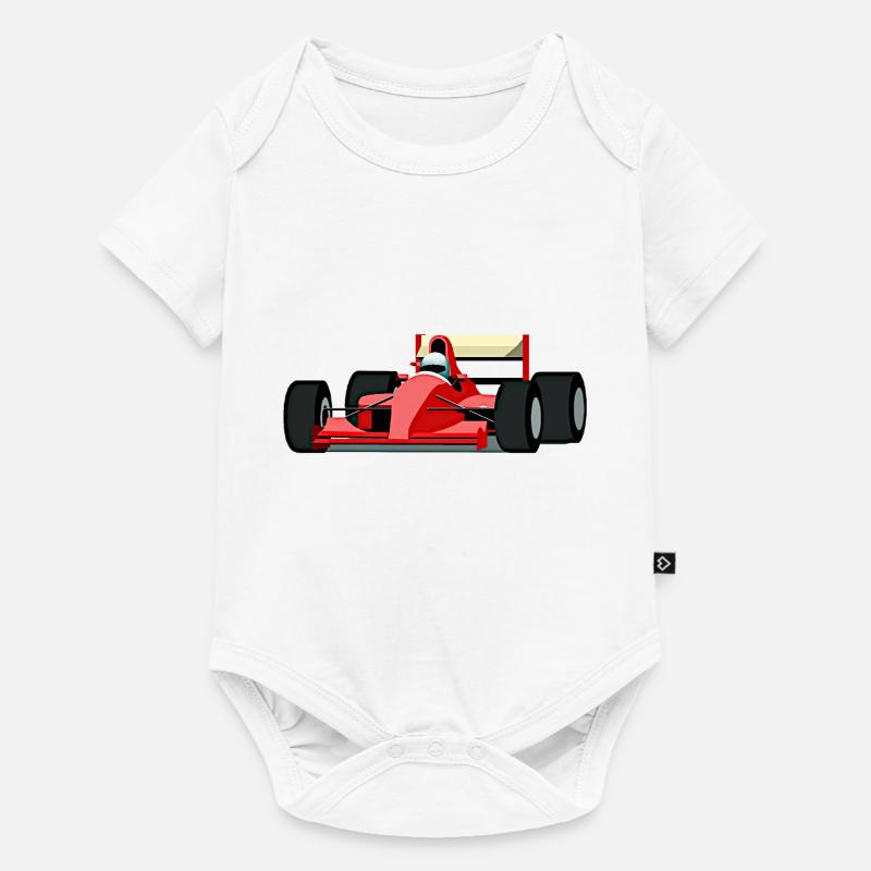 Voiture de course 1 - Body à manches courtes Premium Bébé - blanc