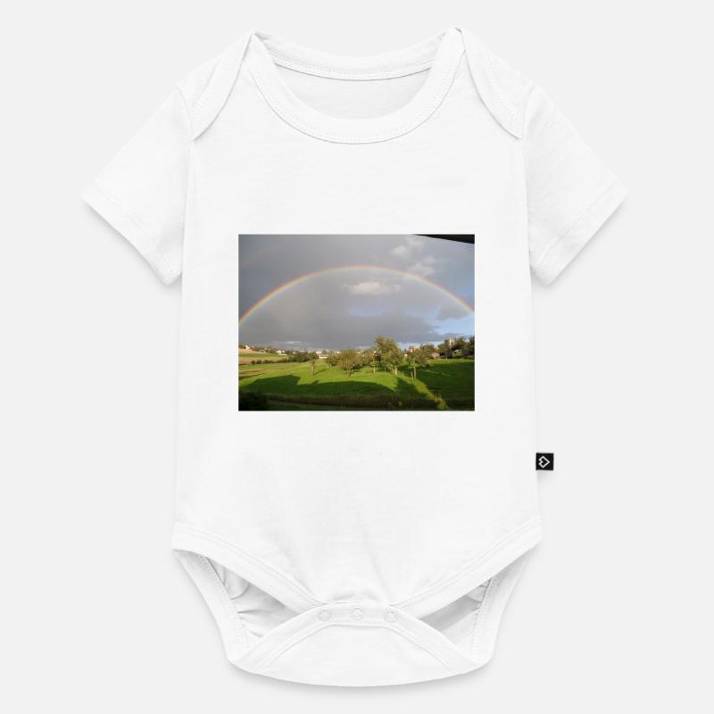 arc en ciel - Body à manches courtes Premium Bébé - blanc