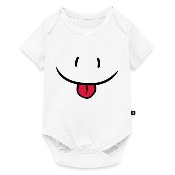 Cheeky comic face - Baby Premium short-sleeve bodysuit - white - Front