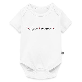 für immer - Baby Premium Kurzarmbody - Weiß - Vorne