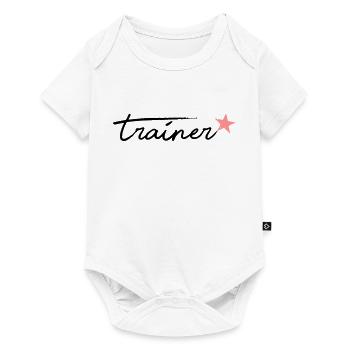 Trainer - Baby Premium Kurzarmbody - Weiß - Vorne