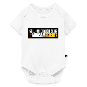 LANGSAM REICHTS - Baby Premium Kurzarmbody - Weiß - Vorne