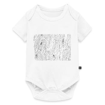 Wood grain pattern - Baby Premium short-sleeve bodysuit - white - Front