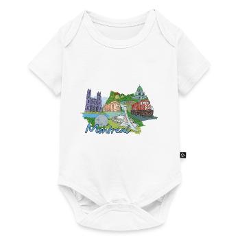 My favorite city design - Montreal - Baby Premium short-sleeve bodysuit - white - Front