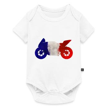 Moto Sport Automobile France Tricolore - Body à manches courtes Premium Bébé - blanc - Devant
