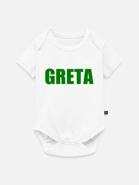 Greta - Baby Premium Kurzarmbody - Weiß