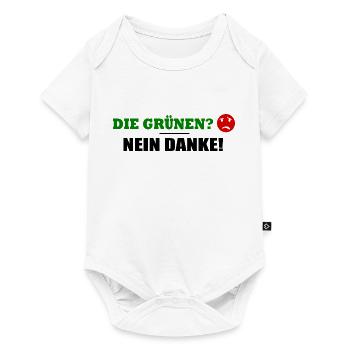 Die grünen nein danke - Baby Premium Kurzarmbody - Weiß - Vorne