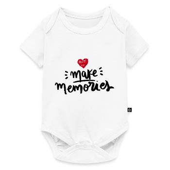 Make Memories Quote Life Heart Love - Baby Premium short-sleeve bodysuit - white - Front