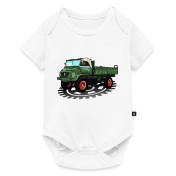 Unimog - Oldtimer - Offroad - Universal Motorgerät - Baby Premium Kurzarmbody - Weiß - Vorne
