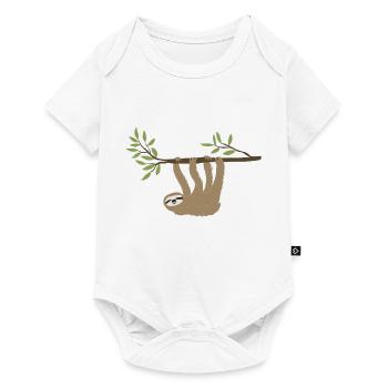 Sloth hanging around - Baby Premium short-sleeve bodysuit - white - Front