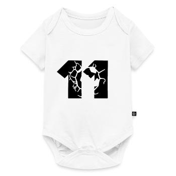 Football jersey number 11 - Baby Premium short-sleeve bodysuit - white - Front