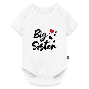 Grande Sœur Frères et sœurs Chérie - Body à manches courtes Premium Bébé - blanc - Devant