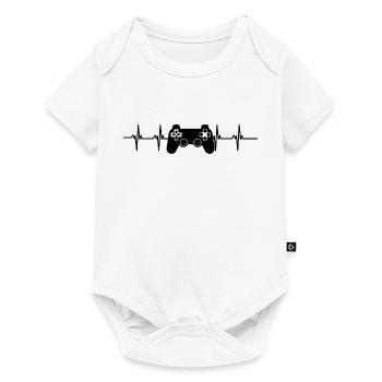 console heartbeat - Baby Premium short-sleeve bodysuit - white - Front
