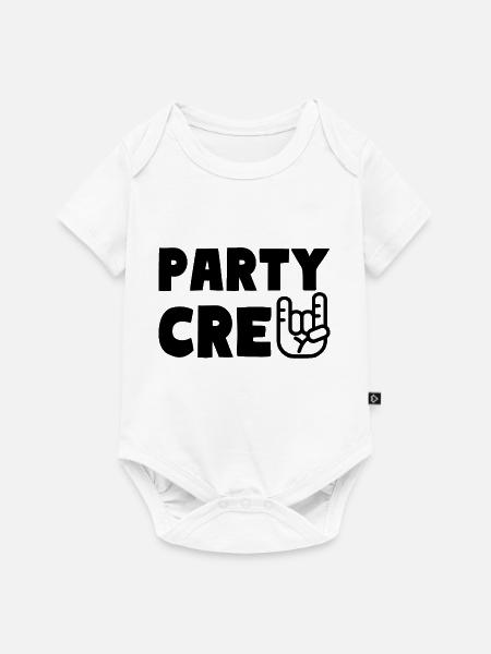 PARTY CREW Feiern - Baby Premium Kurzarmbody - Weiß