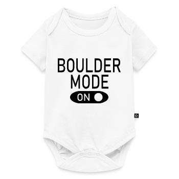 Bouldern Klettern Climbing - Baby Premium Kurzarmbody - Weiß - Vorne