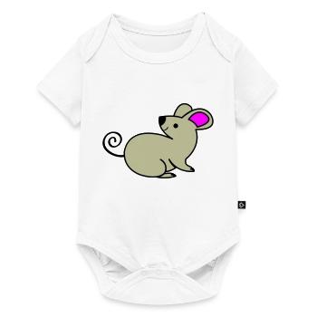 Mouse - Baby Premium short-sleeve bodysuit - white - Front