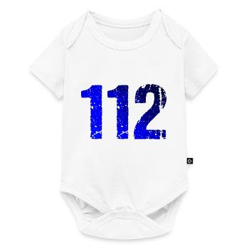 112 Blue Light Emergency Rescue - Baby Premium short-sleeve bodysuit - white - Front