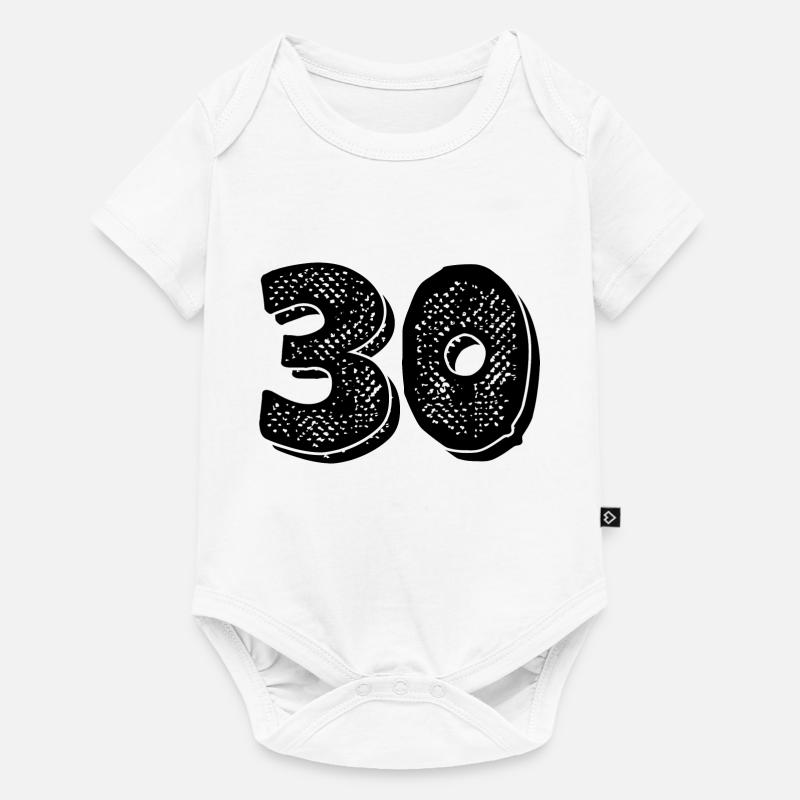 Numéro 30- 30ème anniversaire - Body à manches courtes Premium Bébé - blanc