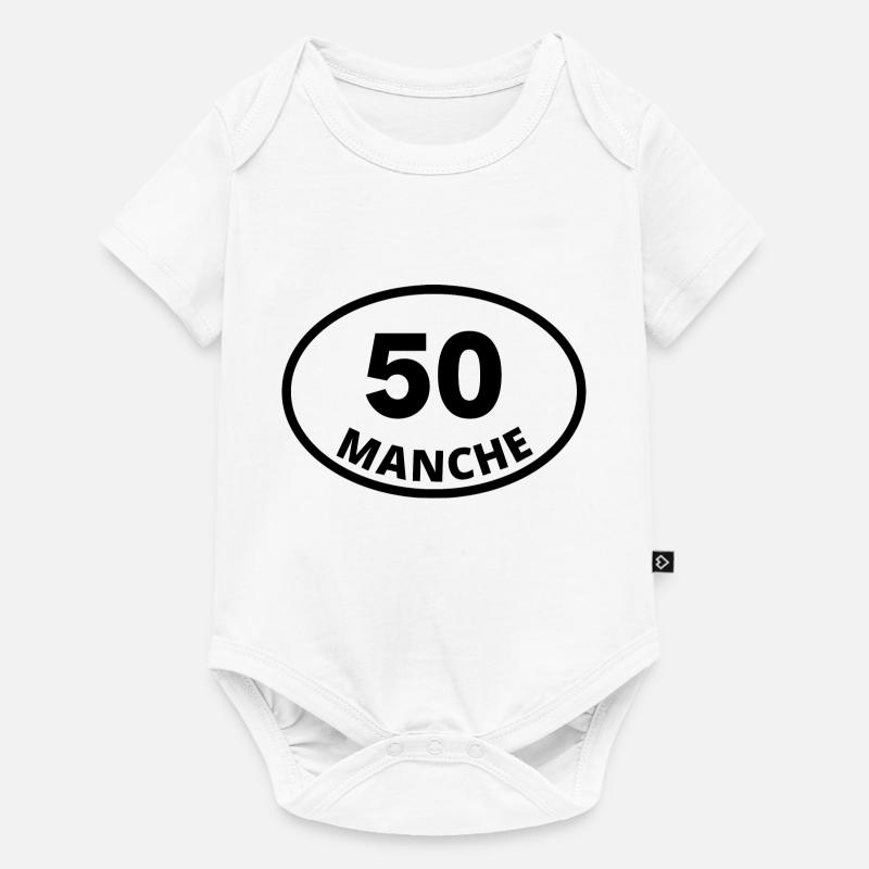 50 manche - Body à manches courtes Premium Bébé - blanc