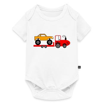 Tractor - Baby Premium short-sleeve bodysuit - white - Front