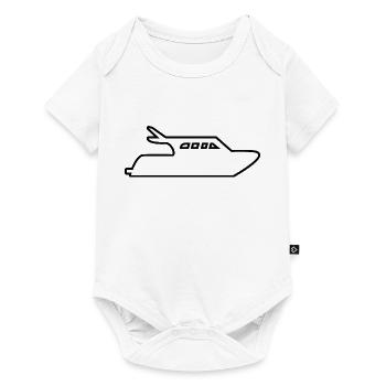 Motorboot - Baby Premium Kurzarmbody - Weiß - Vorne