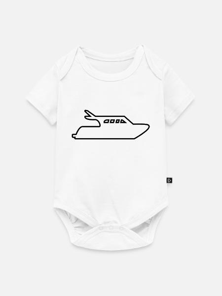 Motorboot - Baby Premium Kurzarmbody - Weiß