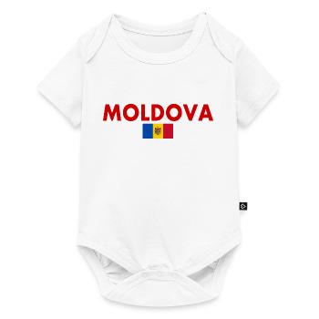 moldova - Body à manches courtes Premium Bébé - blanc - Devant