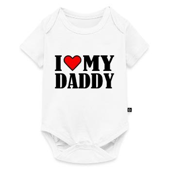 I love my daddy - Body à manches courtes Premium Bébé - blanc - Devant