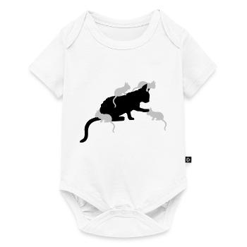 Many Kitten Mama Cat - Baby Premium short-sleeve bodysuit - white - Front