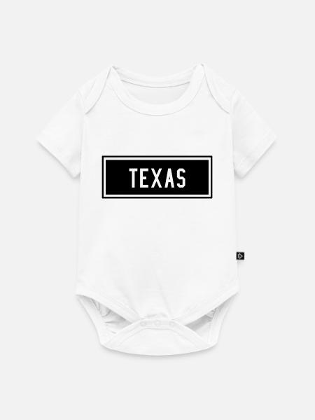 Texas - Baby Premium Kurzarmbody - Weiß