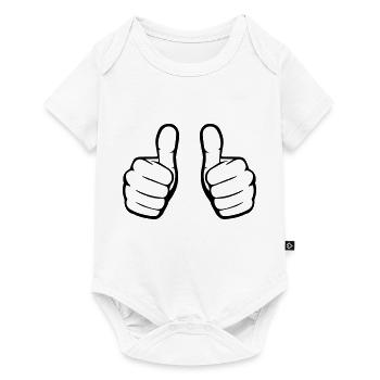 Comme des mains - Body à manches courtes Premium Bébé - blanc - Devant