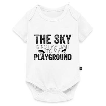 The sky is not my limit it's my playground - Baby Premium short-sleeve bodysuit - white - Front