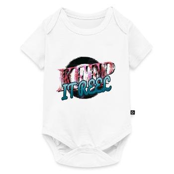 joyeuses blagues anniversaire cadeau bar canne à pêche - Body à manches courtes Premium Bébé - blanc - Devant