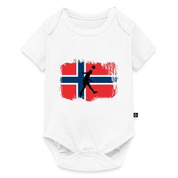 Football Norway Sports - Baby Premium short-sleeve bodysuit - white - Front