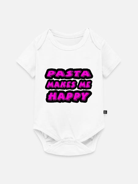 Nudeln - Baby Premium Kurzarmbody - Weiß