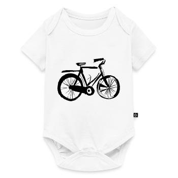 Fahrrad Gekritzel Fahrräder Radfahren Vektor 5 - Baby Premium Kurzarmbody - Weiß - Vorne