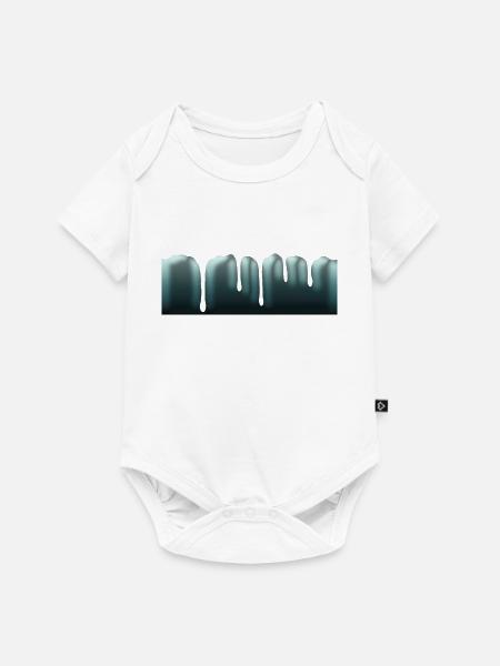Tropfen - Baby Premium Kurzarmbody - Weiß