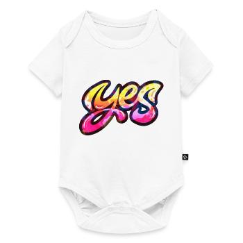 oui chante drôle pas de fille féminisme appliquer toujours - Body à manches courtes Premium Bébé - blanc - Devant