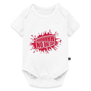 shhh no one cares - Baby Premium short-sleeve bodysuit - white - Front