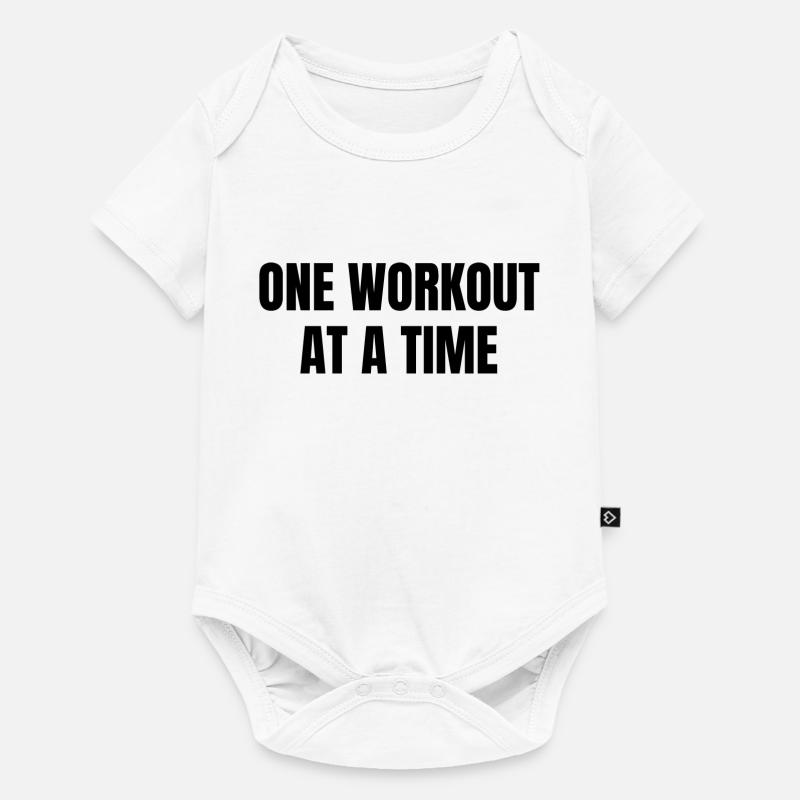 Workout - Baby Premium Kurzarmbody - Weiß