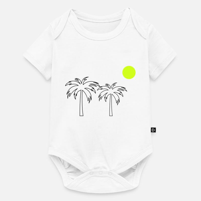 Palmiers - Body à manches courtes Premium Bébé - blanc