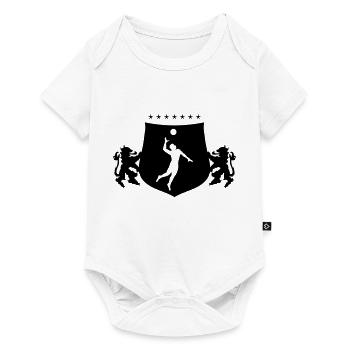 Armoiries de handball - Body à manches courtes Premium Bébé - blanc - Devant