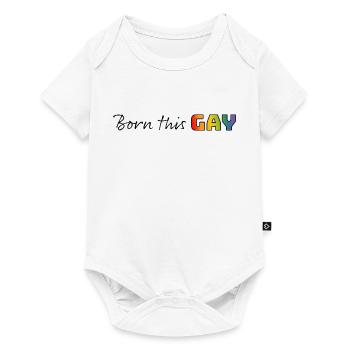 Rainbow né ce gay - Body à manches courtes Premium Bébé - blanc - Devant
