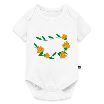 Flower Flower Plant - Baby Premium short-sleeve bodysuit - white - Front