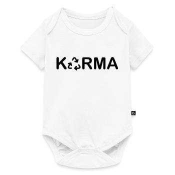 KARMA - Baby Premium Kurzarmbody - Weiß - Vorne