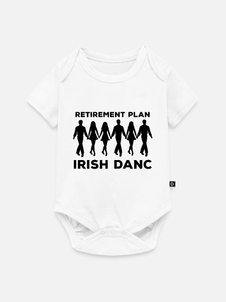 Dancing Dance Music - Baby Premium Kurzarmbody - Weiß
