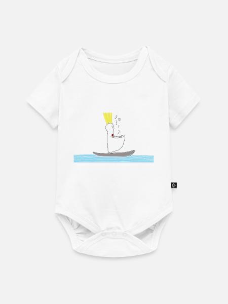 LIEBE (Sterntaler) - Baby Premium Kurzarmbody - Weiß
