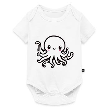 Cute Octopus Kawaii - Baby Premium short-sleeve bodysuit - white - Front
