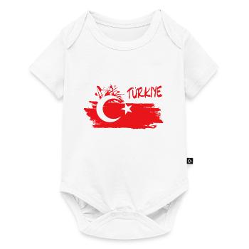 Türkiye Türkei Turkey - Baby Premium Kurzarmbody - Weiß - Vorne